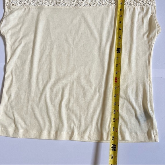 Lauren Ralph Lauren Women’s Light Yellow Sleeveless Lace Size PL - Picture 9 of 9